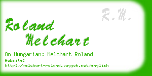 roland melchart business card